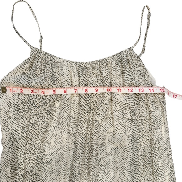 Rails Adora Dress Size S Midi Cream Snakeskin Lightweight Adjustable Straps Boho - Picture 7 of 13